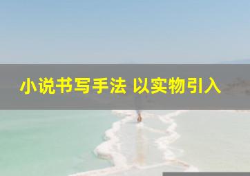 小说书写手法 以实物引入